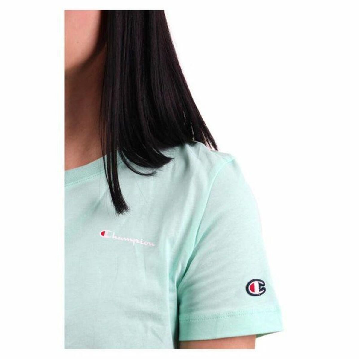 Maglia a Maniche Corte Donna Champion Crewneck